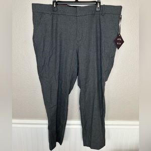 Ava & Viv Mid-Rise Comfort Waist Grey Pants Size 22W